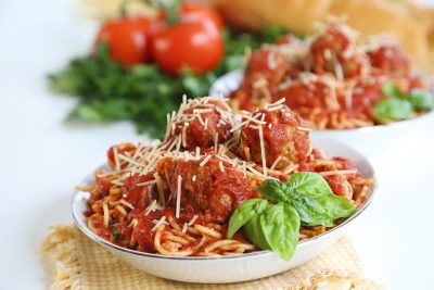 Spaghetti and Meatballs, Food Styling & Photography | Chatter Marketing, Tulsa Oklahoma