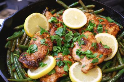 Lemon Garlic Chicken & Green Bean, Food Styling & Photography | Chatter Marketing, Tulsa Oklahoma