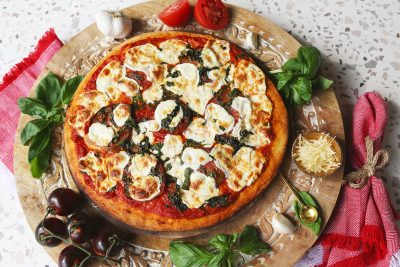 Sheet Pan Heirloom Margherita Pizza, Food Styling & Photography | Chatter Marketing, Tulsa Oklahoma