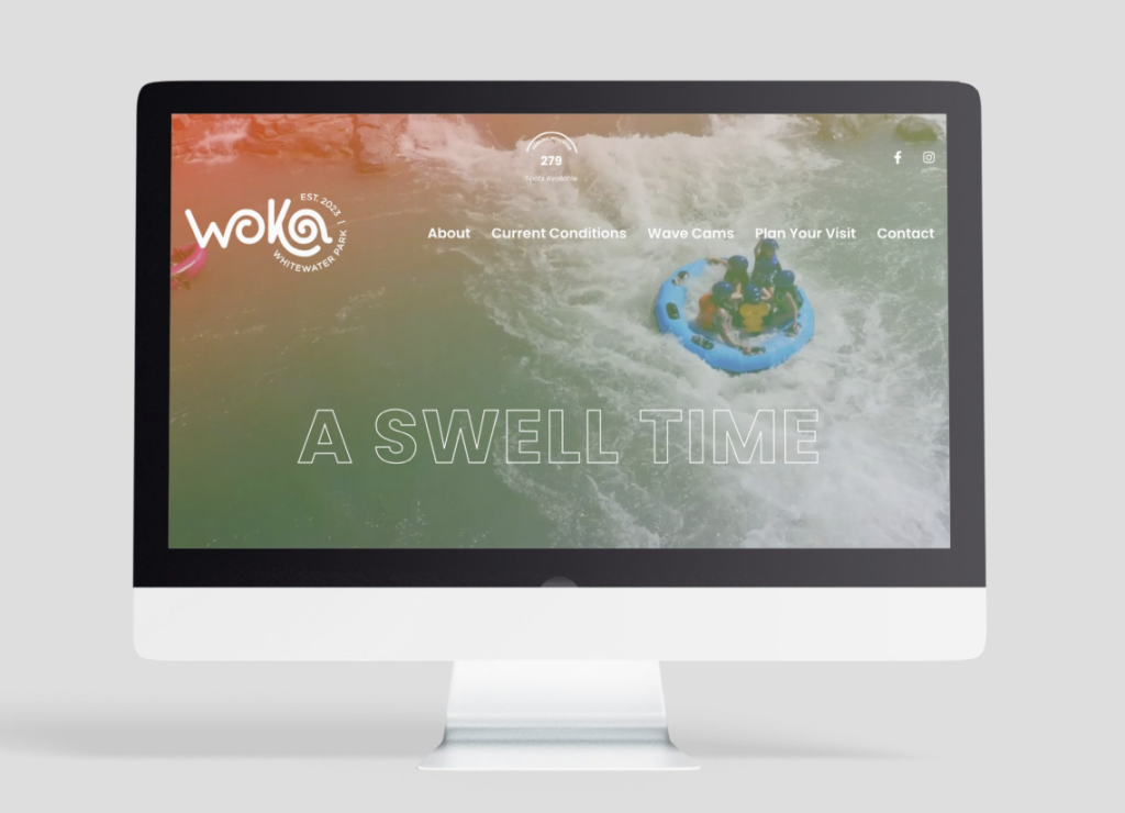 screenshot of WOKA website that is clear and free of clutter
